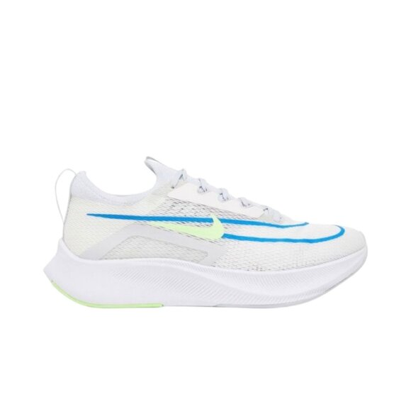 Nike Zoom Fly 4 Mens Running Shoes White/Lime Glow CT2392 100 (NEW) - Picture 2 of 7